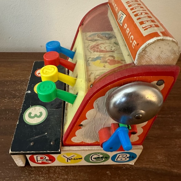 Fisher Price Vintage Wooden Cash Register - Picture 5 of 6